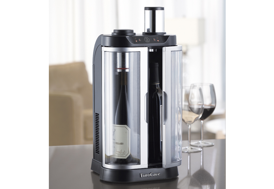 Two Wine Bottle Chiller And Preserver Sharper Image