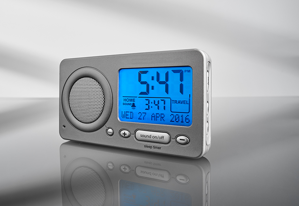 Travel Sleep Sound Machine with Alarm Sharper Image