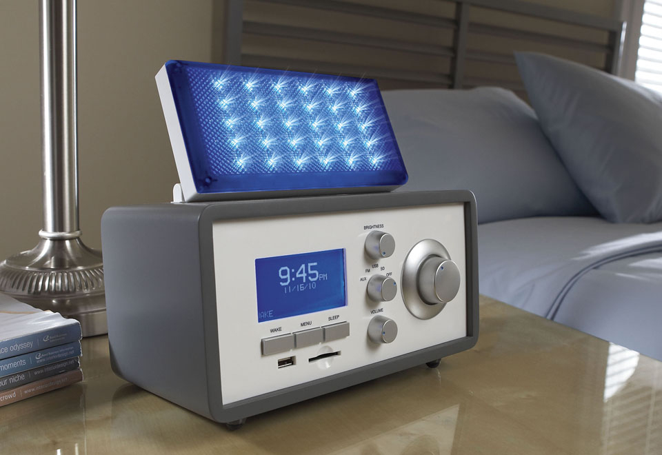 Rise & Shine Wake Up Light Alarm Clock Sharper Image