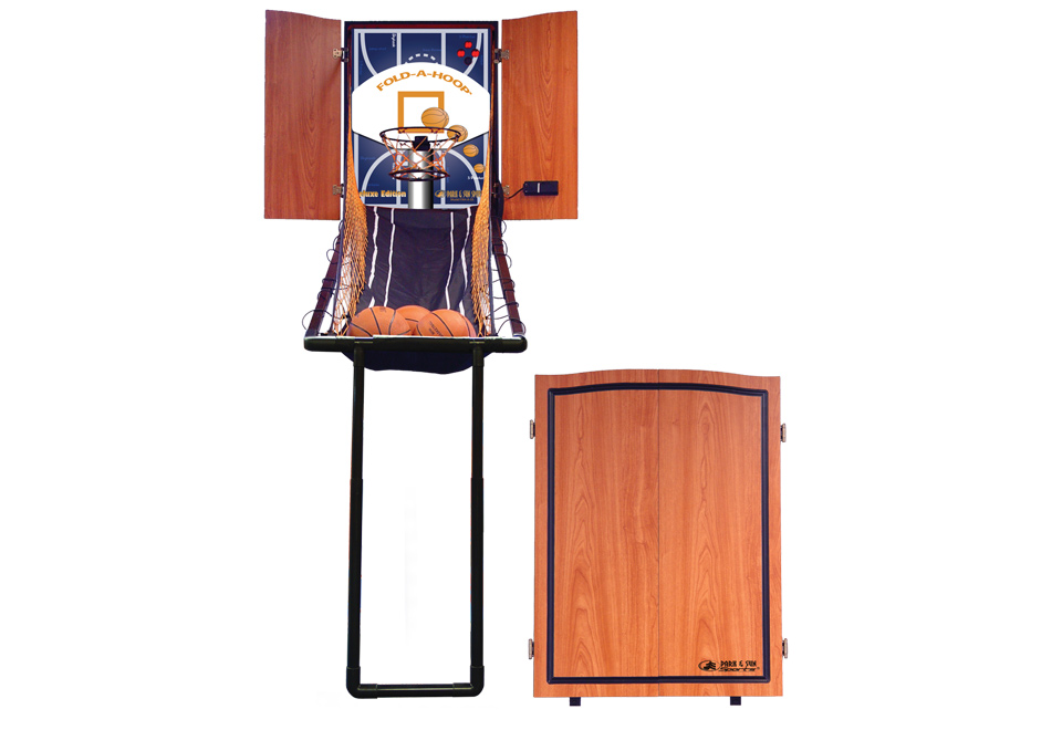 HideAHoop Indoor Arcade Basketball Sharper Image
