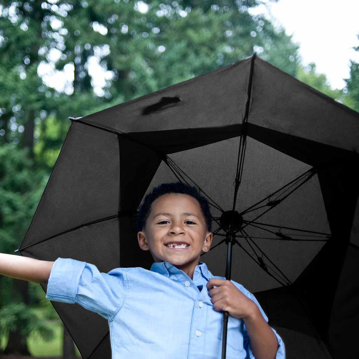 Wind Resistant Automatic Umbrella Sharper Image