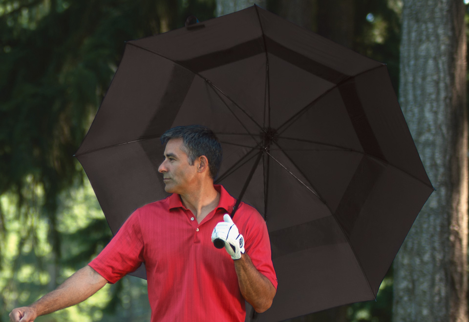 Wind Resistant Golf Umbrella Sharper Image
