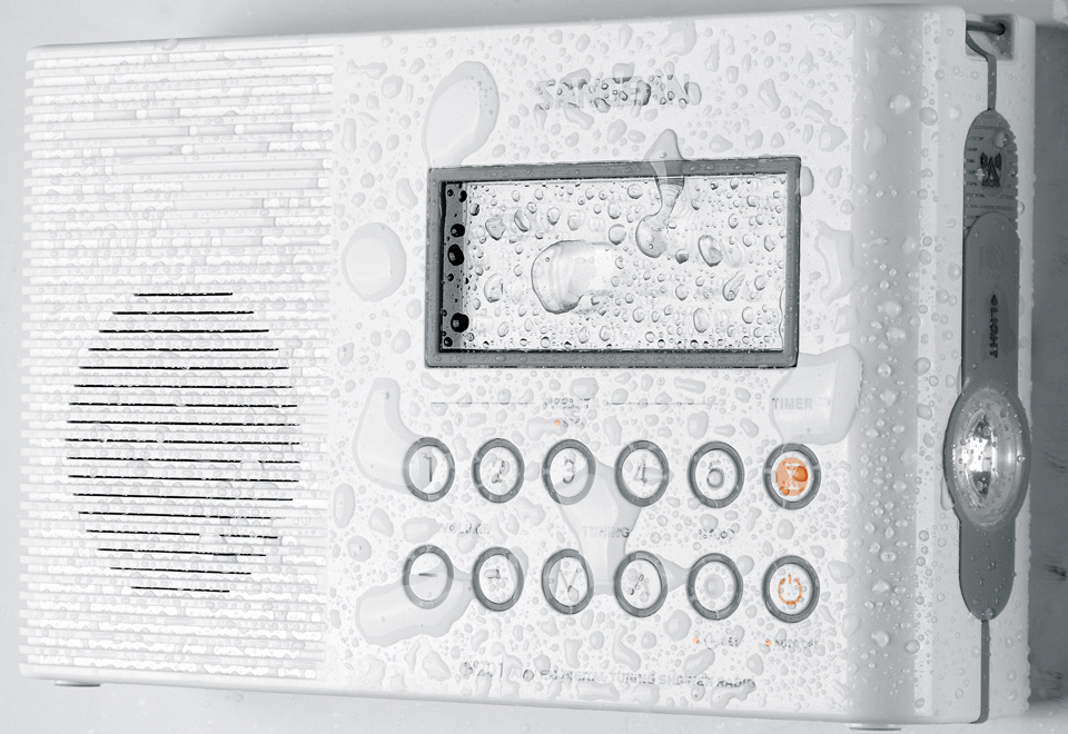Waterproof Shower Radio Sharper Image