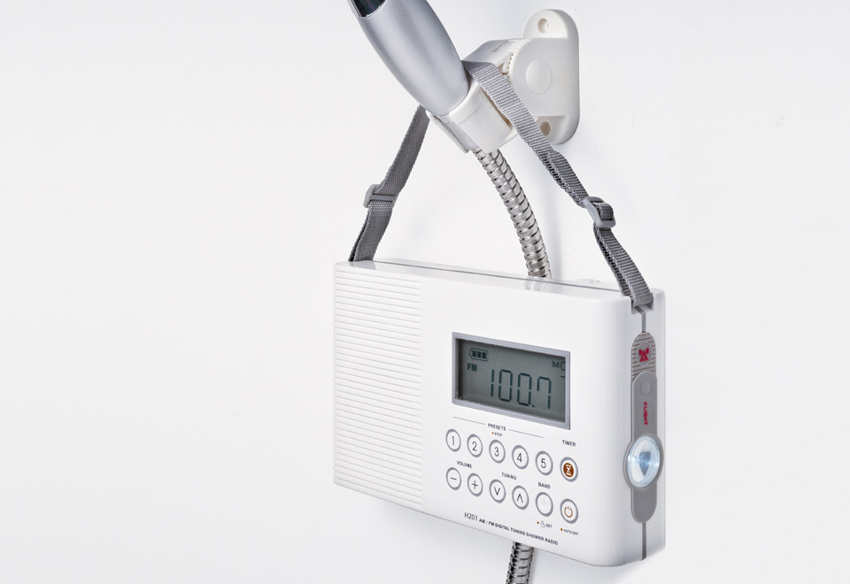 Waterproof Shower Radio Sharper Image