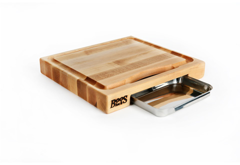 Cutting Board With Prep Tray Sharper Image 100 Satisfaction Guaranteed