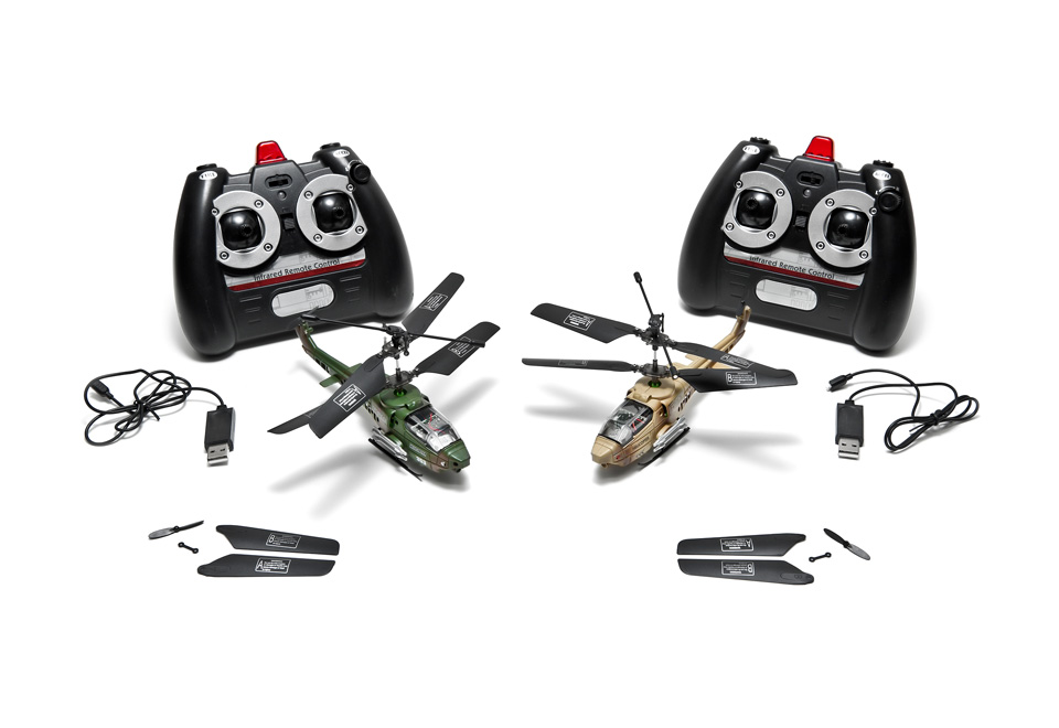 Set of 2 Battling Remote Controlled Choppers Sharper Image