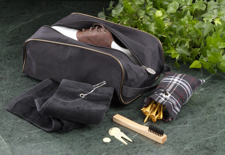Golf Shoe Bag Accessory Gift Kit Sharper Image