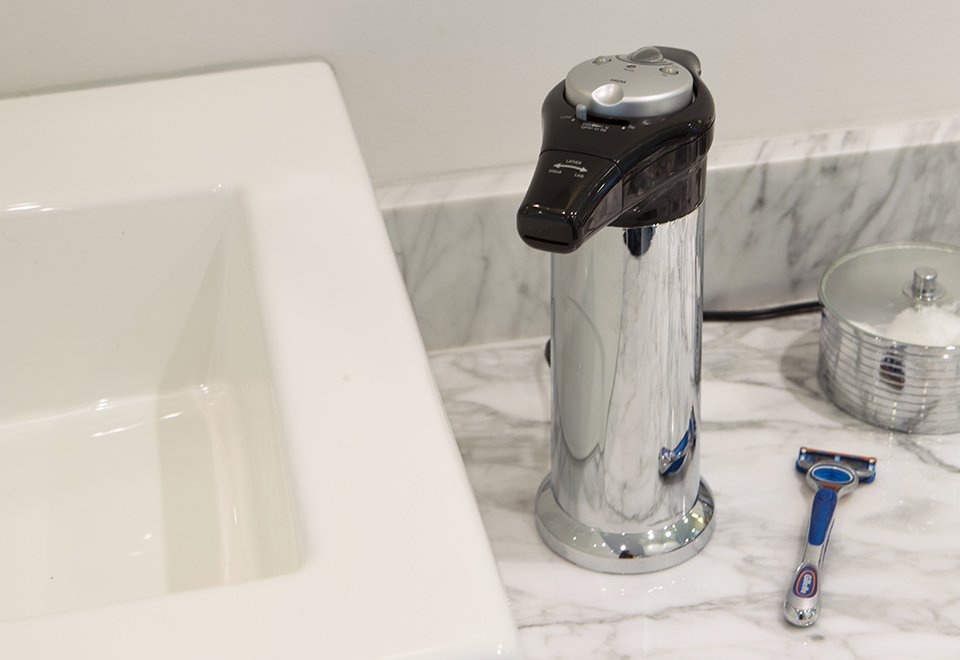 Heated Shaving Cream Dispenser Sharper Image