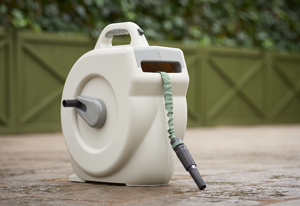 Auto Rewind Garden Hose Reel Sharper Image