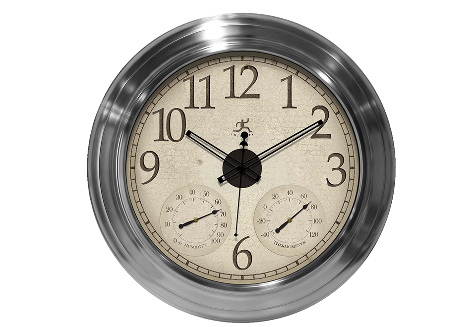 Oversized Outdoor Solar Clock Sharper Image