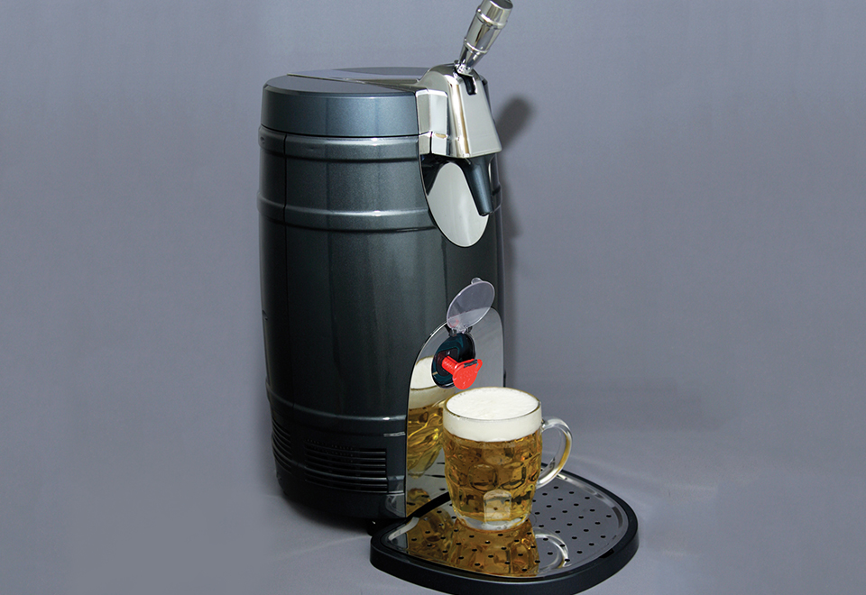 Mini Keg Cooler with Tap Sharper Image