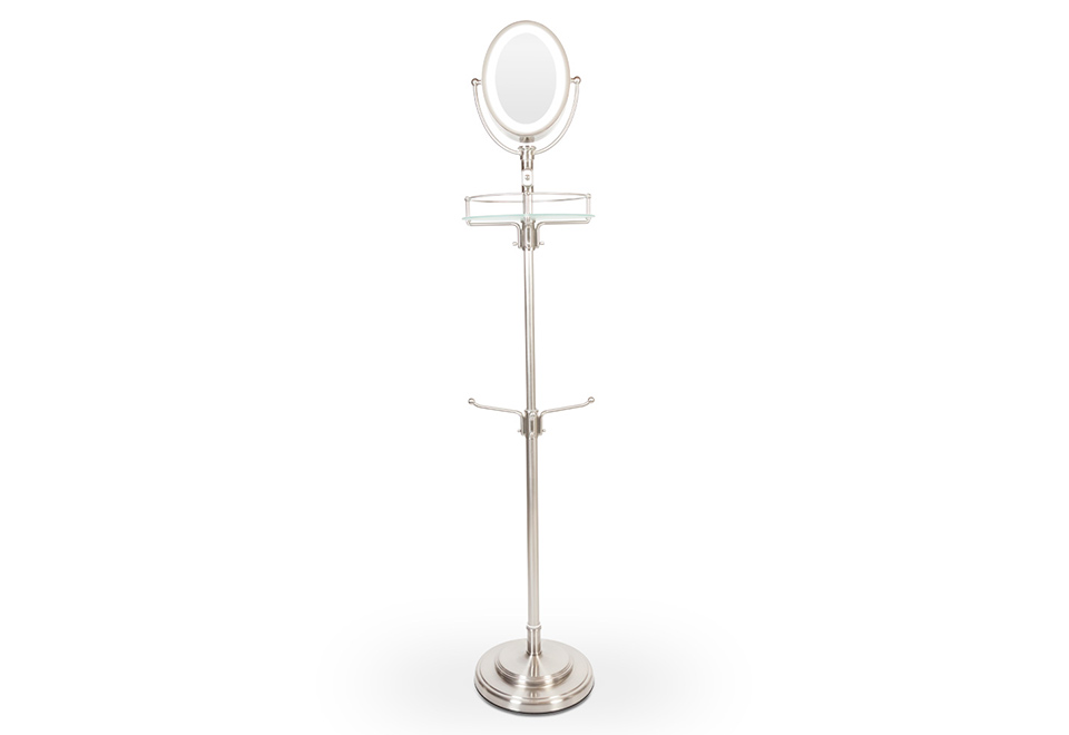 Cordless LED Floor Stand Mirror @ Sharper Image