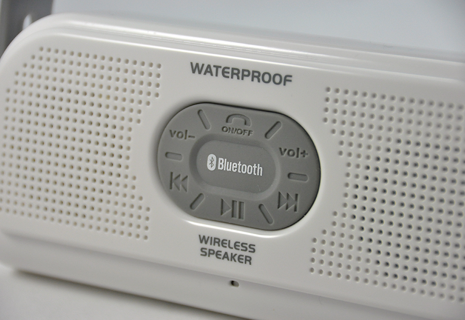 Bluetooth Shower Speaker With Speakerphone Sharper Image