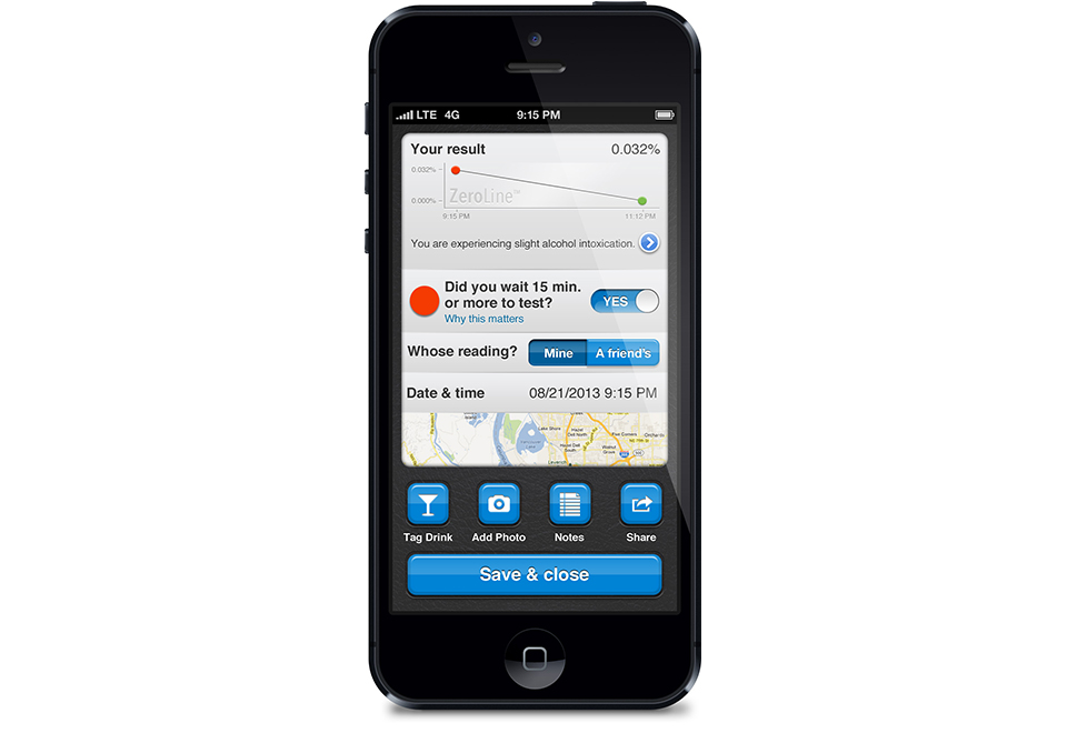 iPhone Breathalyzer Sharper Image
