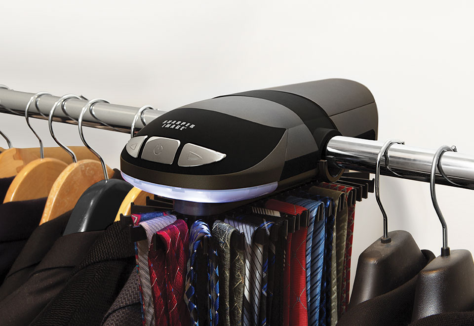 Motorized Tie Rack Sharper Image