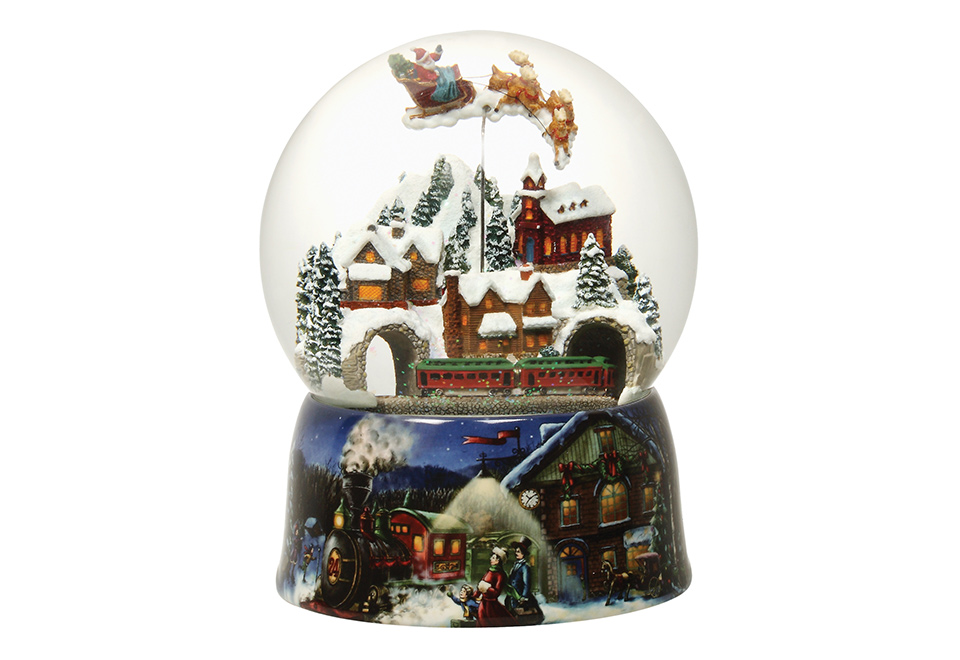 Christmas Snow Globe Music Box @ Sharper Image