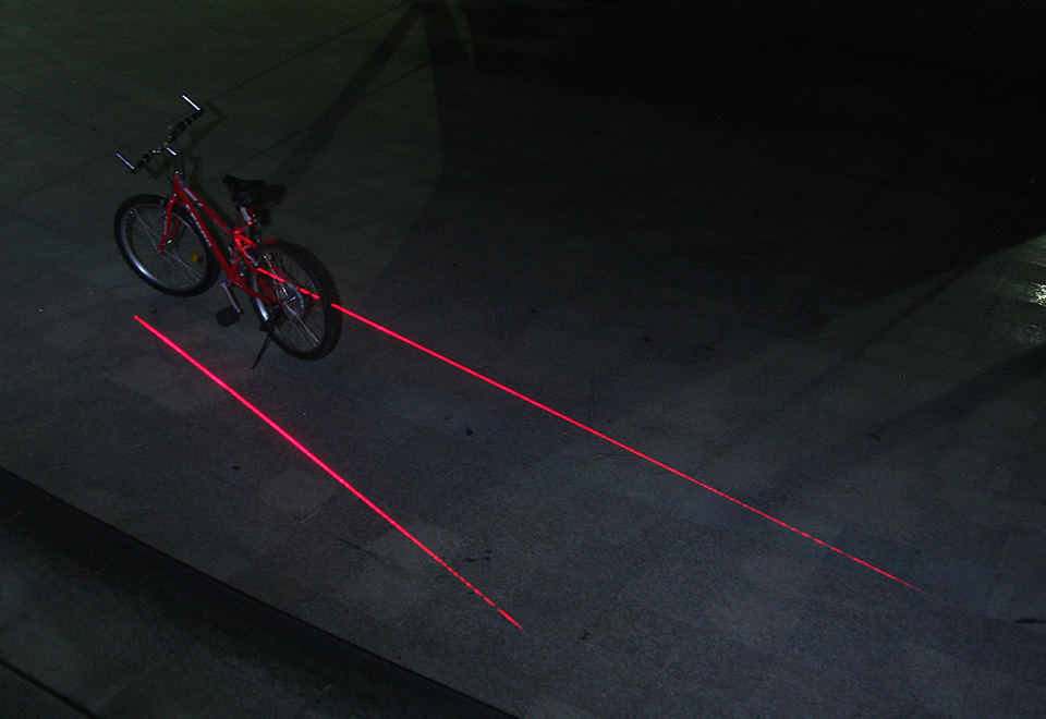 Laser Bicycle Lane Sharper Image