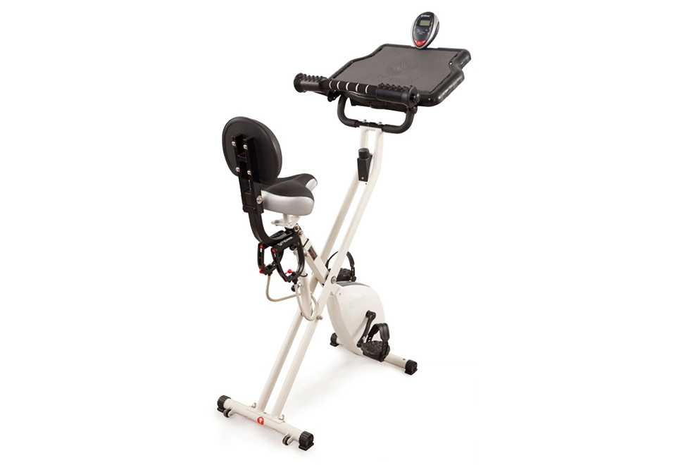 Laptop Workout Desk And Exercise Bike Sharper Image