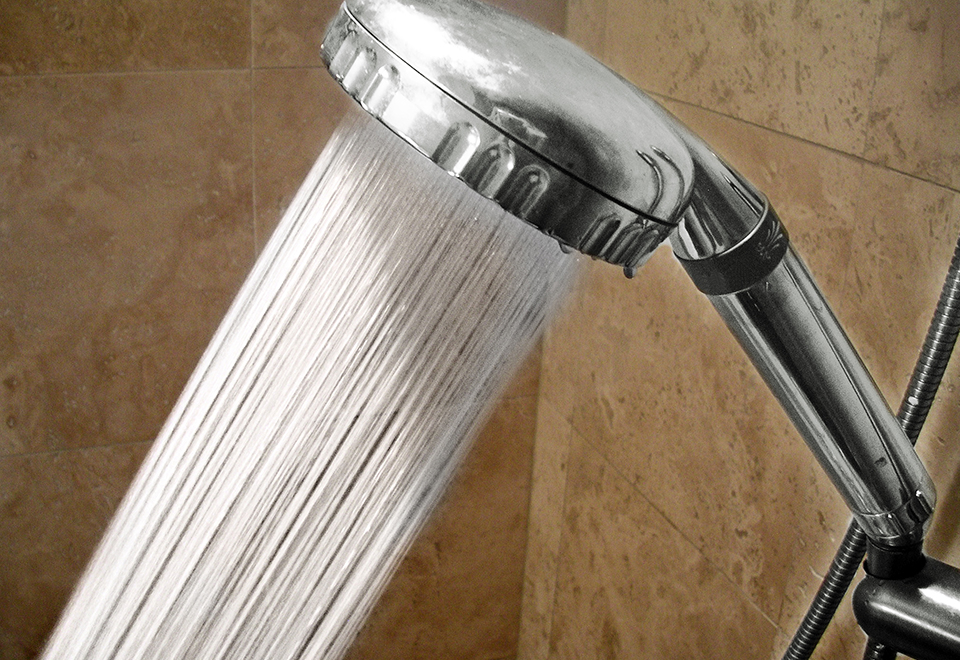 Aromatherapy & Water Purifying Shower Head Sharper Image