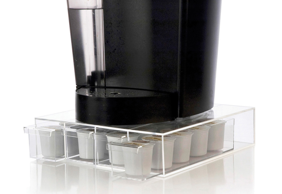 Acrylic Coffee Pod Holder Sharper Image