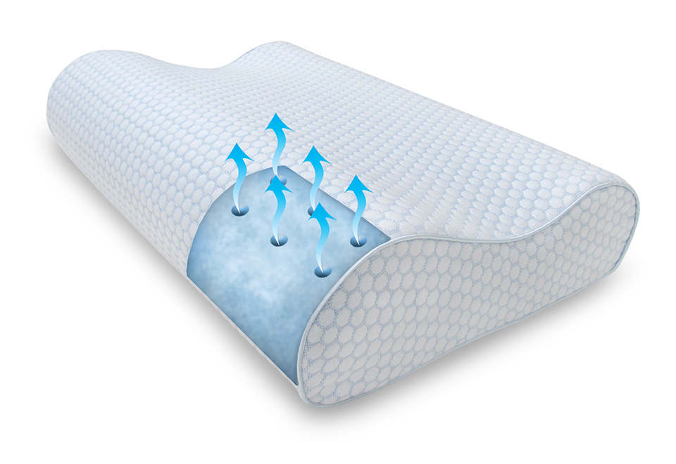 Memory Foam Pillow with Infused Gel Sharper Image