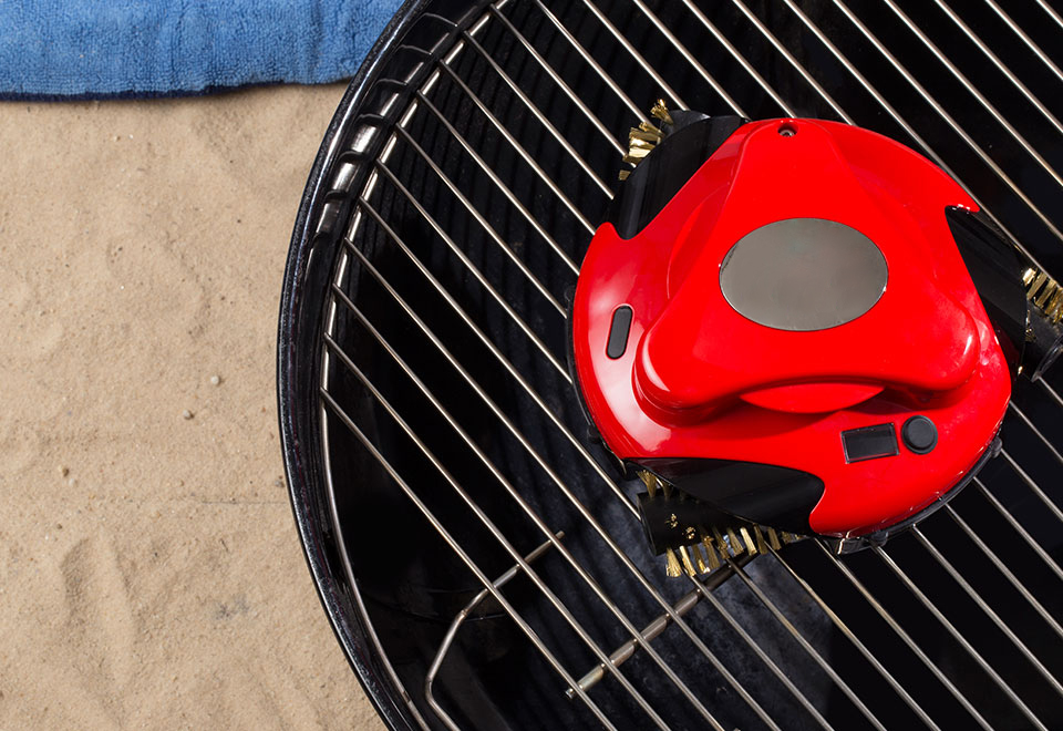 Automatic BBQ Grill Cleaning Robot Sharper Image