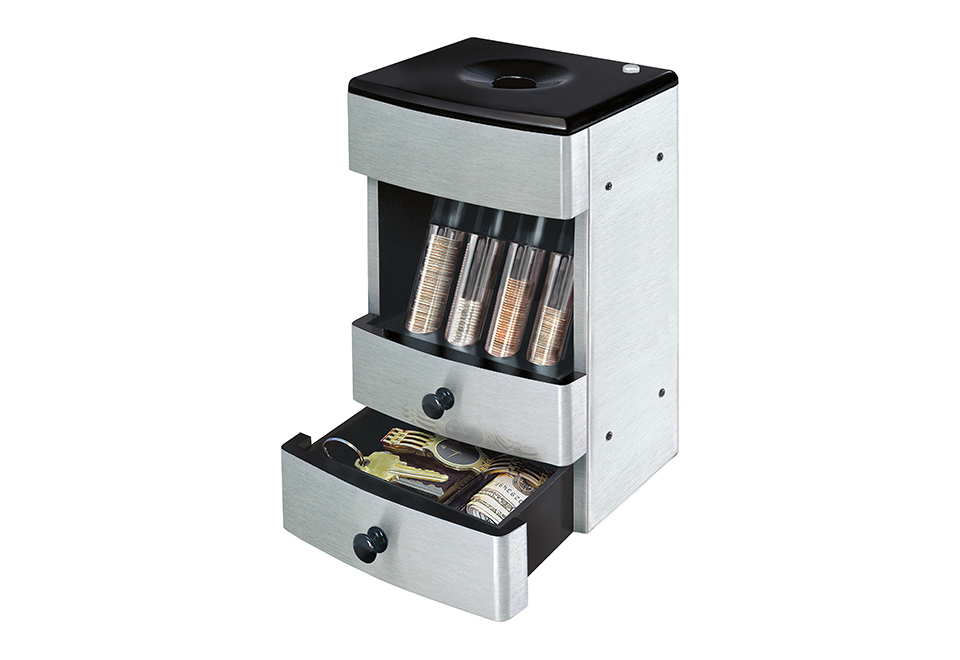 Stainless Steel Coin Sorter Valet Sharper Image