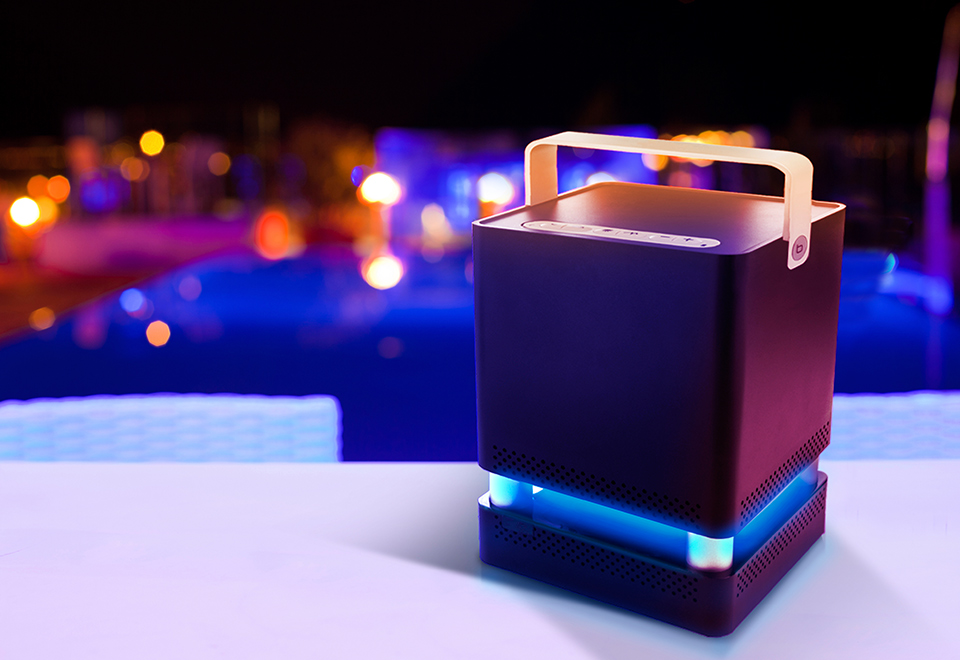 Extended Range Wireless Bluetooth Speaker Sharper Image