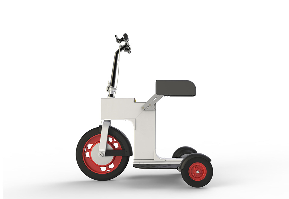 3 Wheel Folding Electric Scooter Sharper Image