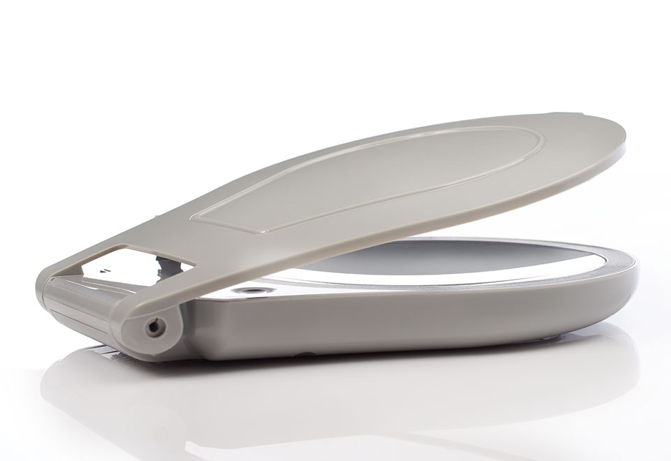 10X Lighted Folding Travel Mirror Sharper Image