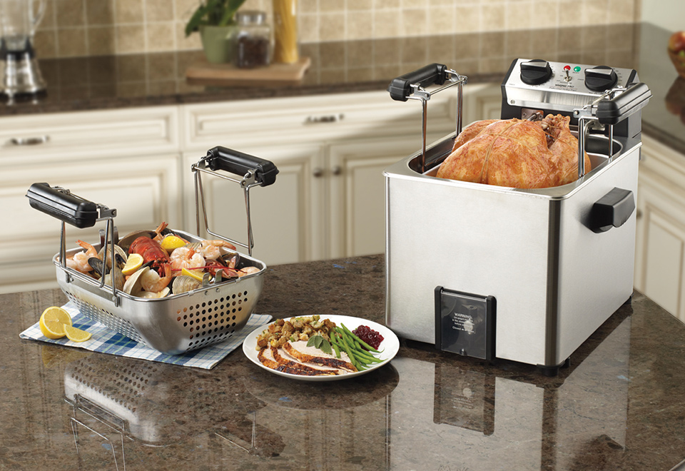 Professional Rotisserie Turkey Fryer and Food Steamer Sharper Image