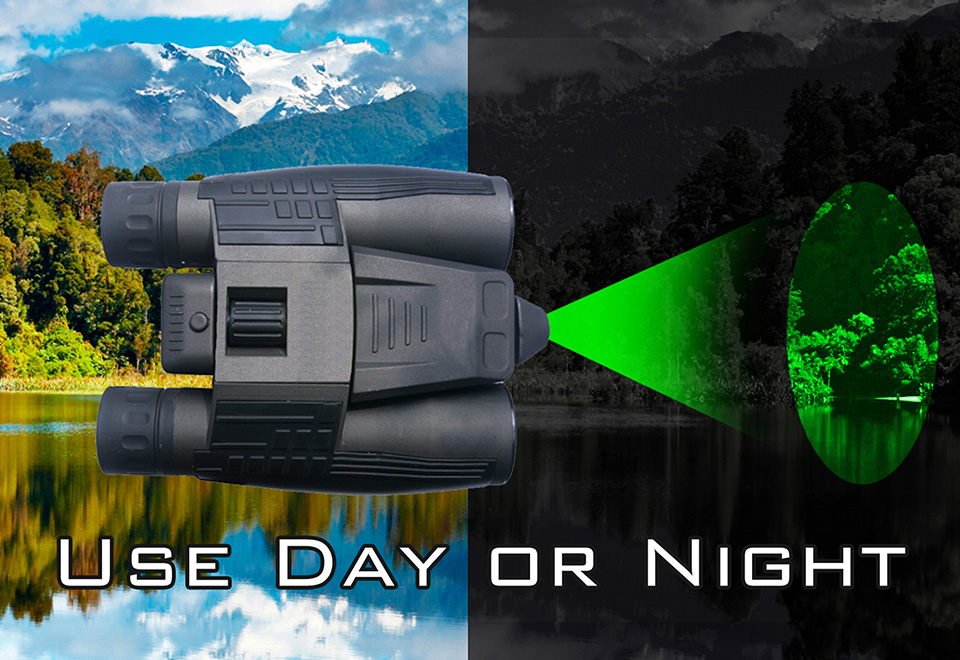 Day and Night Vision Laser Binoculars Sharper Image