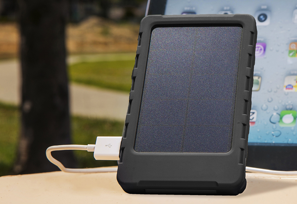 Solar Powered Phone And Tablet Charger Sharper Image