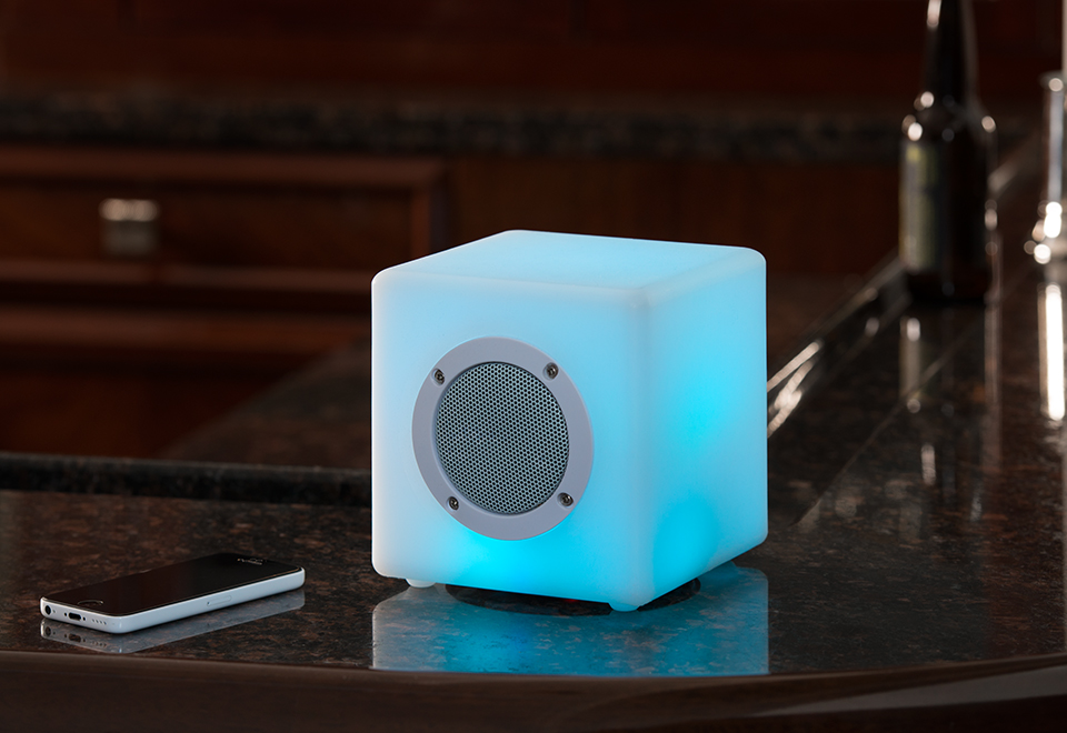 Bluetooth Color Cube Speaker Sharper Image