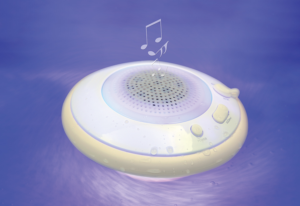 Floating Bluetooth Speaker And Mood Light Sharper Image