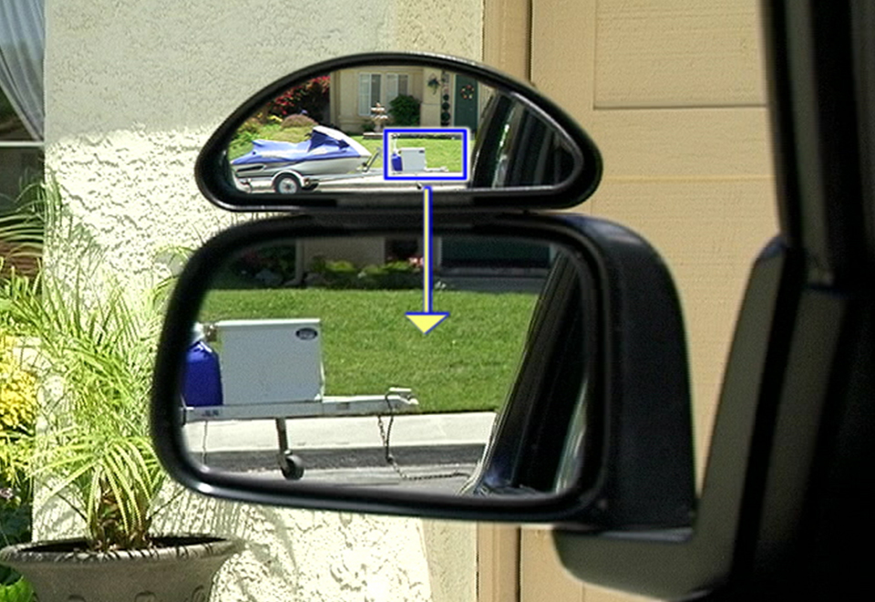 Wide View Side Mirrors (Set of 2) Sharper Image