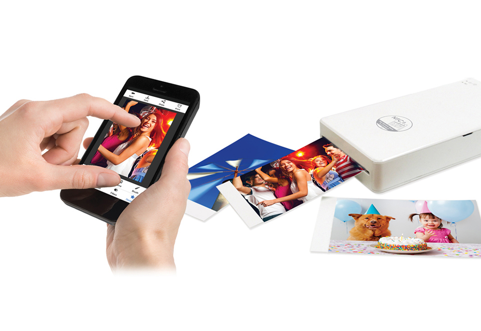 Portable Smartphone Photo Printer Sharper Image