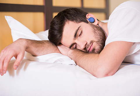 is it safe to sleep with headphones on