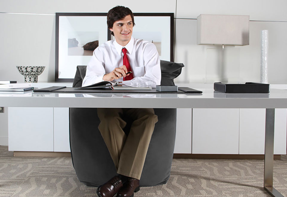 Giant Bean Bag Office Chair Sharper Image