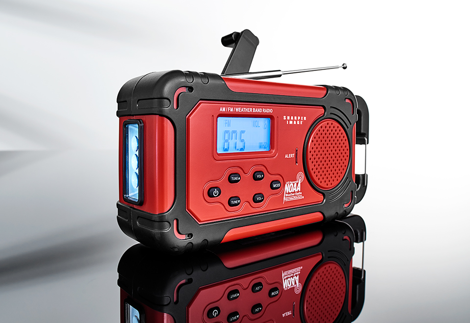 Emergency Solar Hand Crank Radio Sharper Image