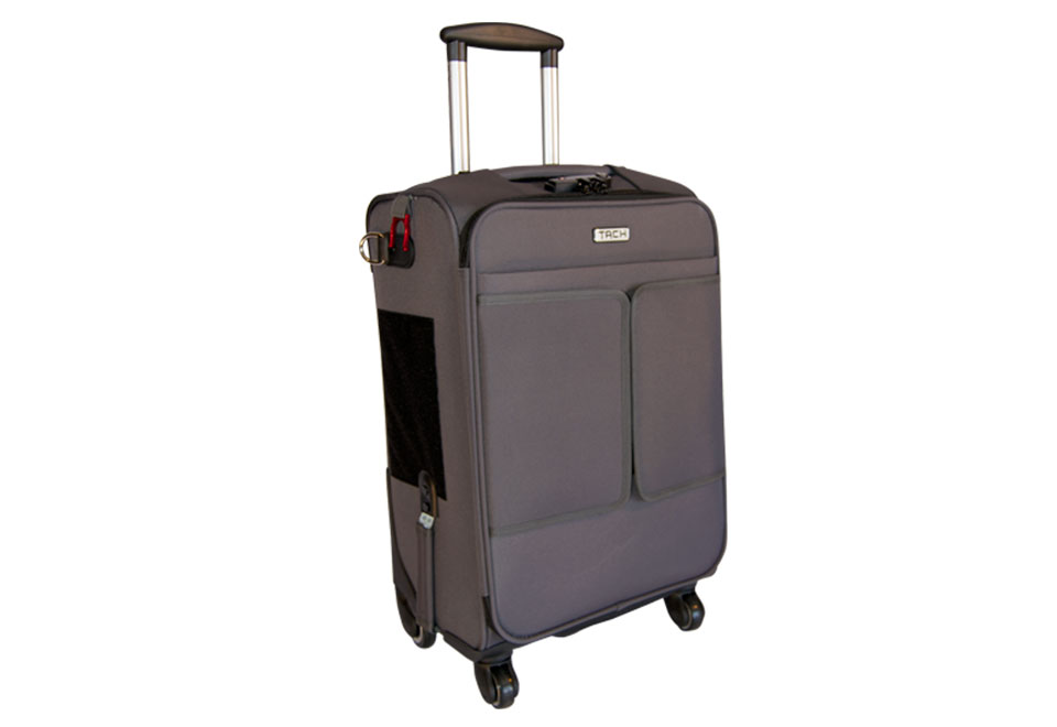 The First BuiltIn Connectable Luggage System (2Piece CarryOn Set