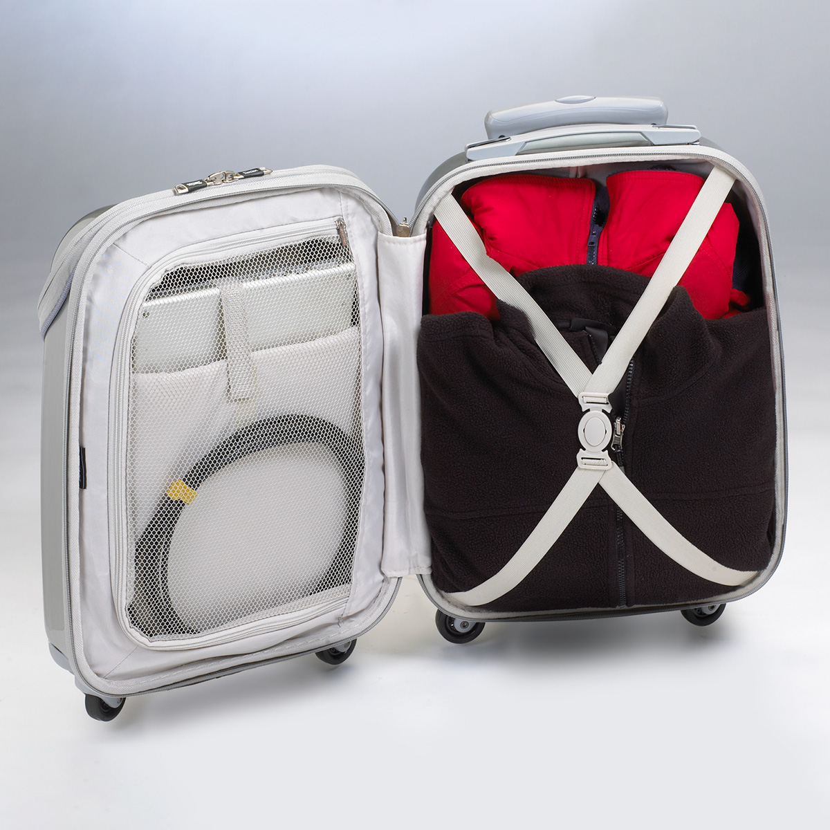 MultiAccess 360 degree CarryOn Luggage Sharper Image