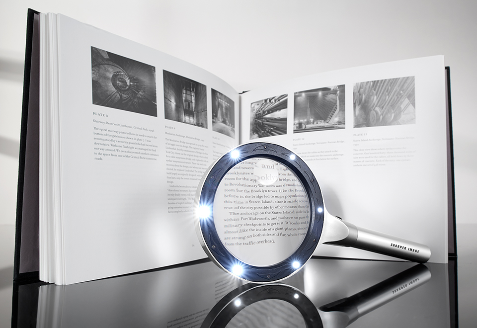 Led Handheld Magnifiers Set Of 2 Sharper Image