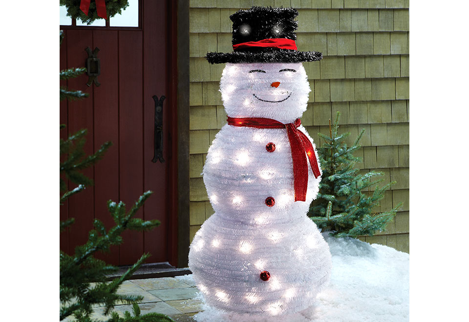 PopUp LED Snowman Sharper Image