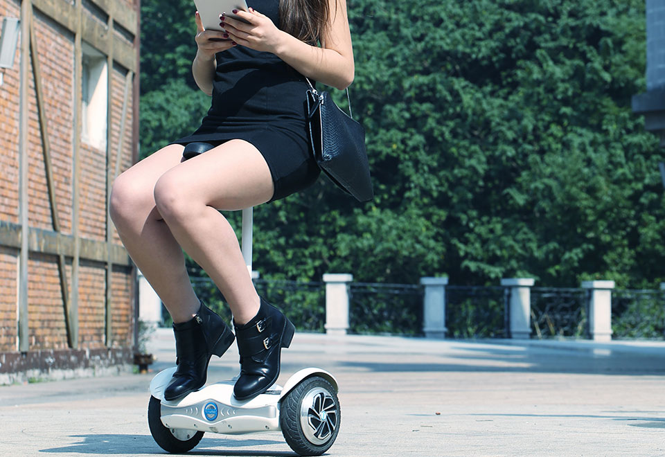 SelfBalancing Scooter with Seat Sharper Image
