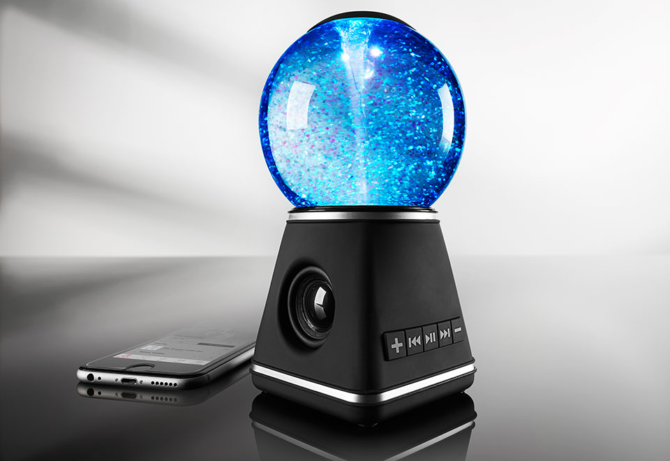 sharper speaker bluetooth ball water sharperimage guaranteed satisfaction return