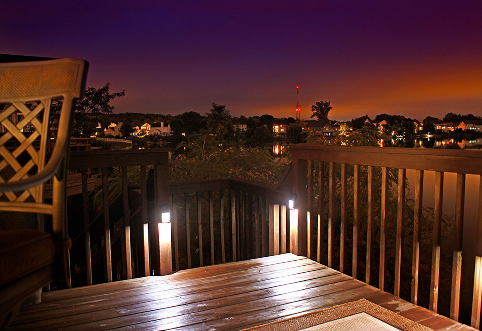 Motion Sensing Deck Lights (Set of 2) Sharper Image