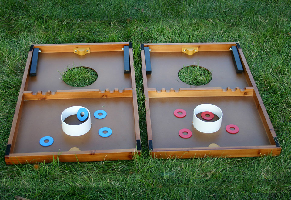 3in1 Toss Set Ladder Toss, Bag Toss, Washer Toss Sharper Image