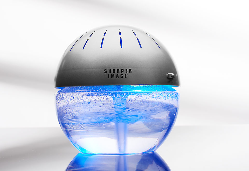 Lighted Water Air Purifier and Freshener Sharper Image