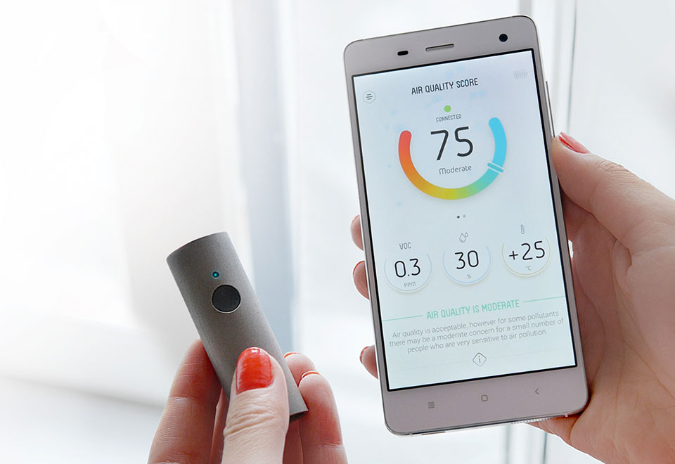 Portable Air Pollution Monitor Sharper Image